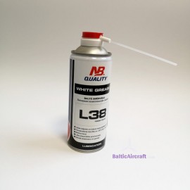 NB Quality L38 White Grease ličio komplekso aerozolinis tepalas su teflonu, 400ml